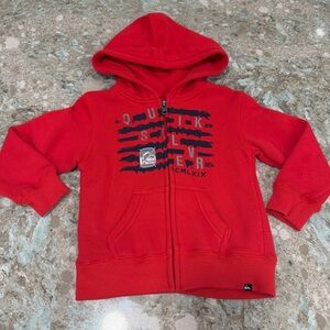 Quiksilver Toddler Red Zip Up Sweater 2T